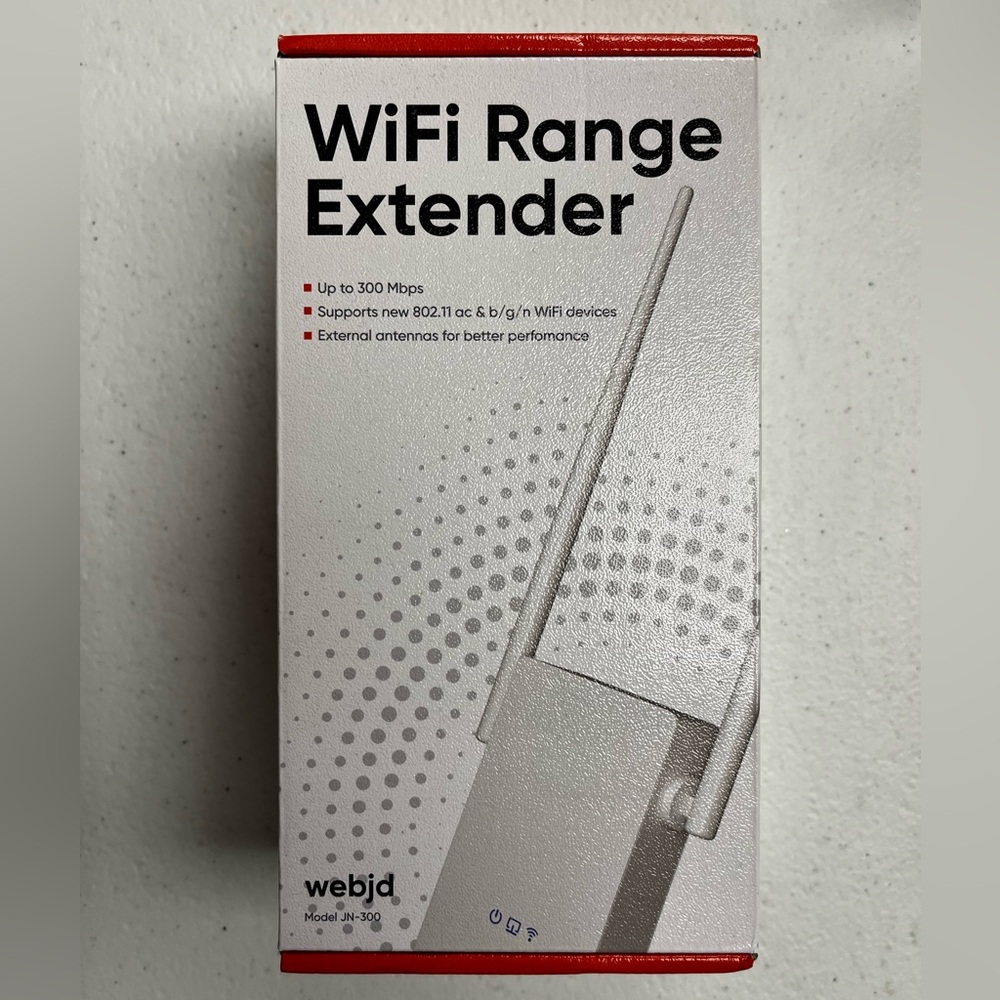 300Mbps WiFi Range Extender White Antennas